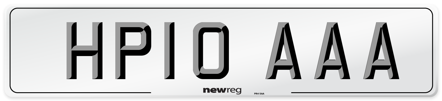 HP10 AAA Number Plate from New Reg